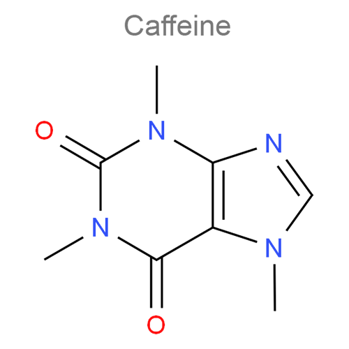 Структурная формула Кофеин + Парацетамол + Пропифеназон
