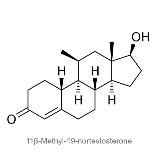 11β-метил-19-нортестостерон структурная формула
