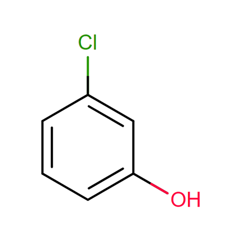 3-Хлорфенол структурная формула