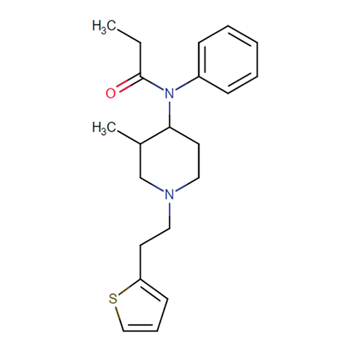 3-Метилфентанил структурная формула