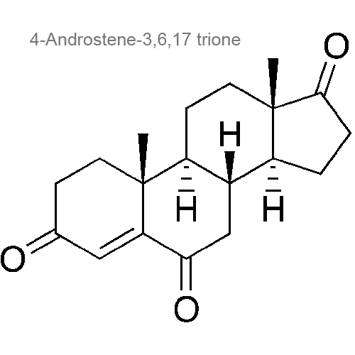 4-Андростен-3,6,17-трион структурная формула