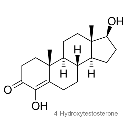 4-Гидрокситестостерон структурная формула