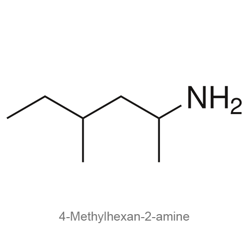 3-Метил-2-гексиламин структурная формула 2