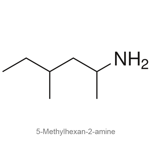 5-Метилгексан-2-амин структурная формула