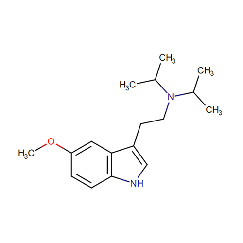 5-метокси-диизопропилтриптамин структурная формула