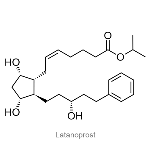 Структурная формула Латанопрост