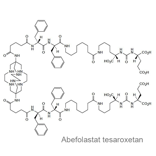 Структурная формула Абефоластат тезароксетан
