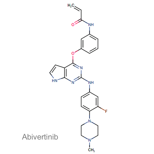 Абивертиниб структурная формула