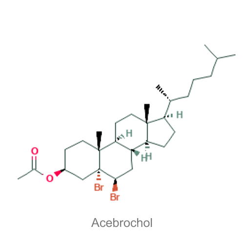 Структурная формула Ацеброхол