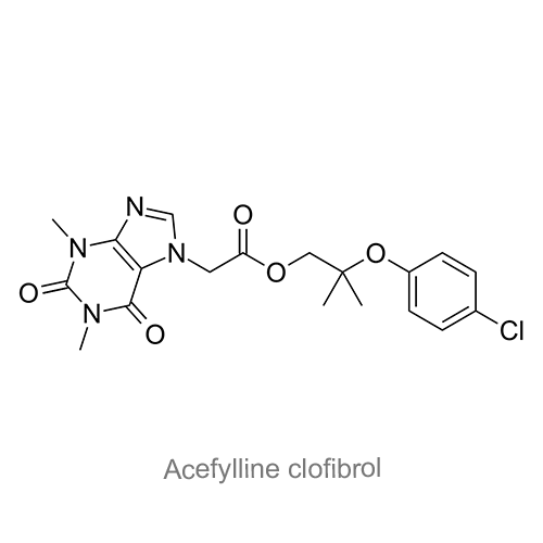 Ацефиллина клофиброл структурная формула