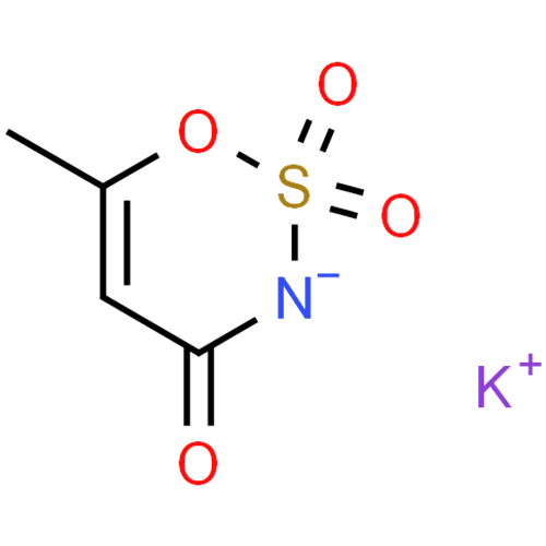 Ацесульфам калия структурная формула