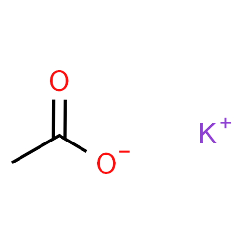 Ацетат калия структурная формула