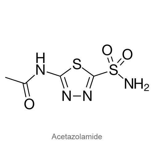Структурная формула Ацетазоламид