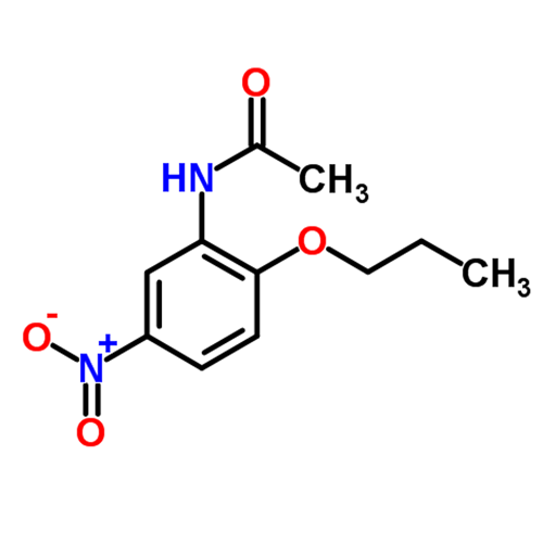 Структурная формула Ацетиламинонитропропоксибензол