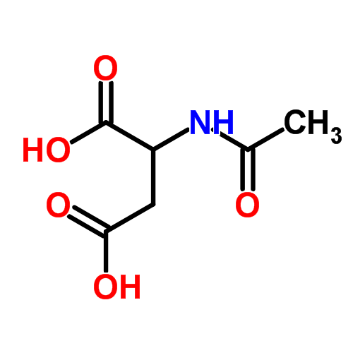 Ацетиламиноянтарная кислота структурная формула