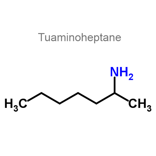 Ацетилцистеин + Туаминогептан структурная формула 2