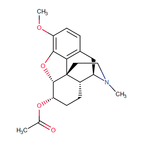 Ацетилдигидрокодеин структурная формула