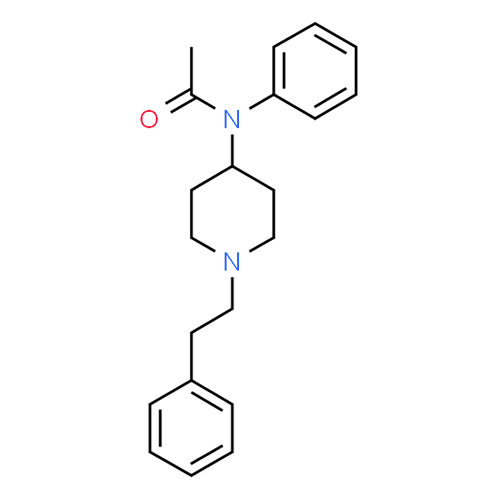Ацетилфентанил структурная формула