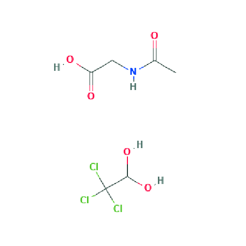 Ацетилглицинамид хлоральгидрат структурная формула
