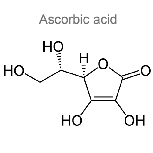 Ацетилсалициловая кислота + Аскорбиновая кислота структурная формула 2