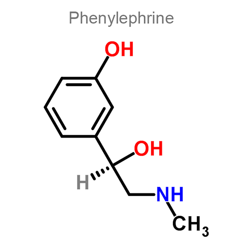 Структурная формула 2 Ацетилсалициловая кислота + Фенилэфрин + Хлорфенамин