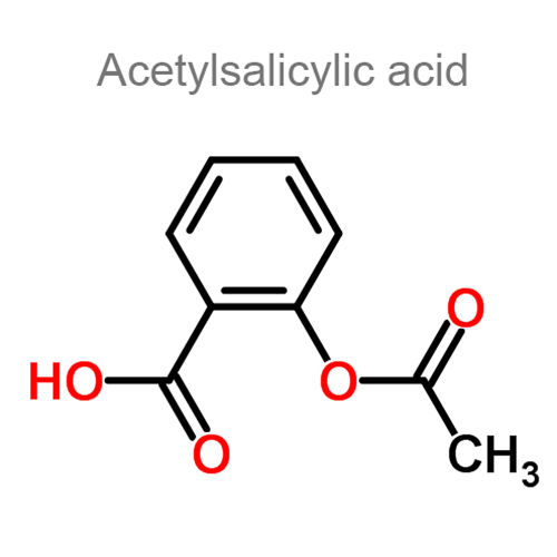 Структурная формула Ацетилсалициловая кислота + Хлорфенамин + Фенилпропаноламин
