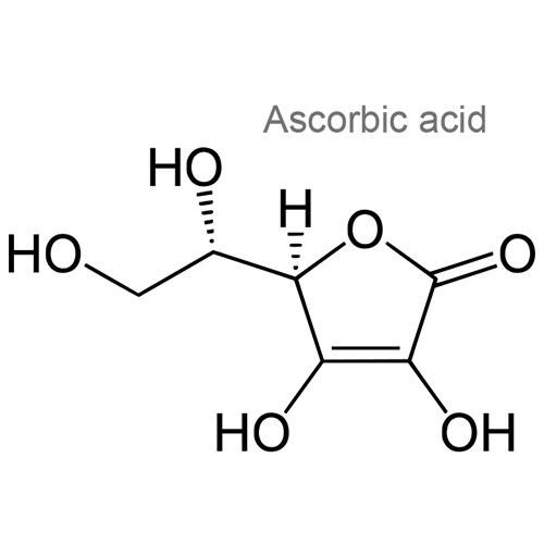 Структурная формула 4 Ацетилсалициловая кислота + Кофеин + Парацетамол + Аскорбиновая кислота
