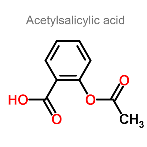 Ацетилсалициловая кислота + Кофеин + Парацетамол + Аскорбиновая кислота структурная формула