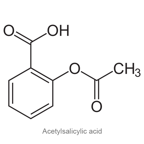 Структурная формула Ацетилсалициловая кислота