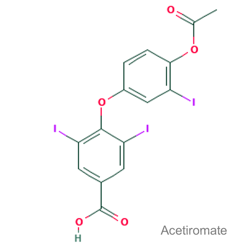 Структурная формула Ацетиромат