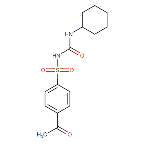 Структурная формула Ацетогексамид