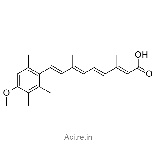 Структурная формула Ацитретин