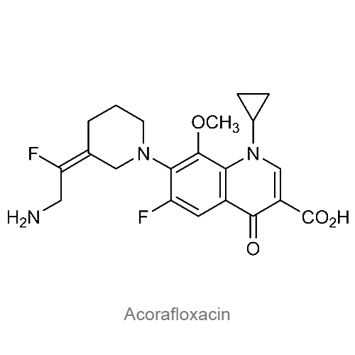 Структурная формула Акорафлоксацин