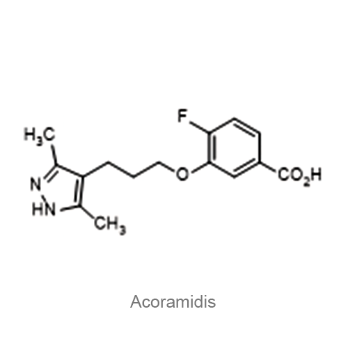 Структурная формула Акорамидис