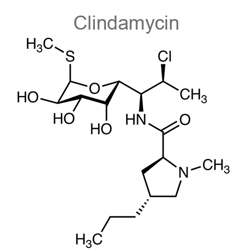 Адапален + Клиндамицин структурная формула 2