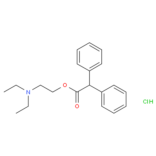 Структурная формула Адифенина гидрохлорид