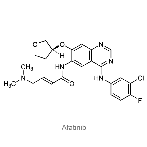Афатиниб структурная формула