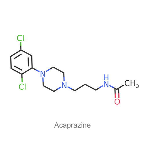 Структурная формула Акапразин
