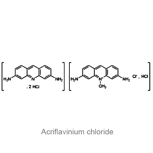 Структурная формула Акрифлавина хлорид