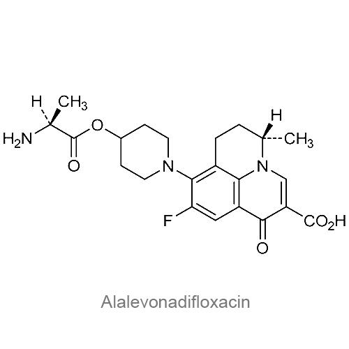 Структурная формула Алалевонадифлоксацин