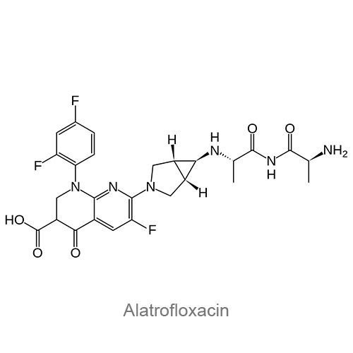 Алатрофлоксацин структурная формула