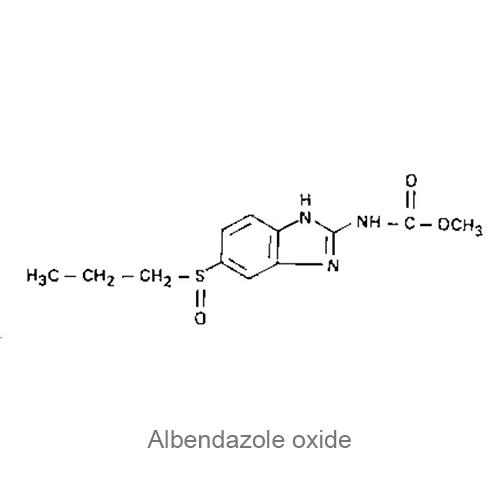 Структурная формула Албендазола оксид