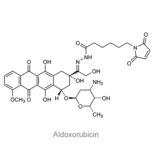 Структурная формула Алдоксорубицин