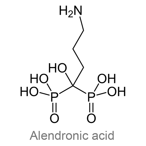 Алендроновая кислота + Альфакальцидол [набор] структурная формула