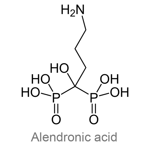 Алендроновая кислота + Колекальциферол структурная формула