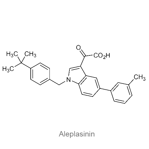 Структурная формула Алеплазинин