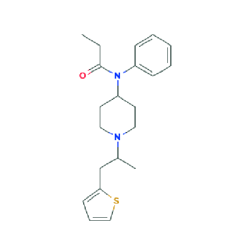 Альфа-метилтиофентанил структурная формула