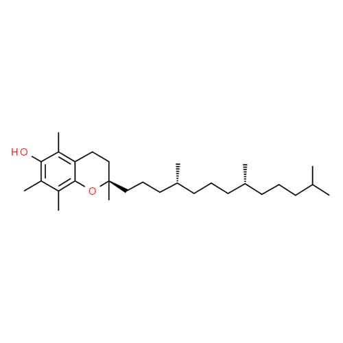 Структурная формула Альфа-токоферол