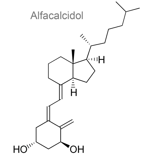 Альфакальцидол + Кальция карбонат структурная формула