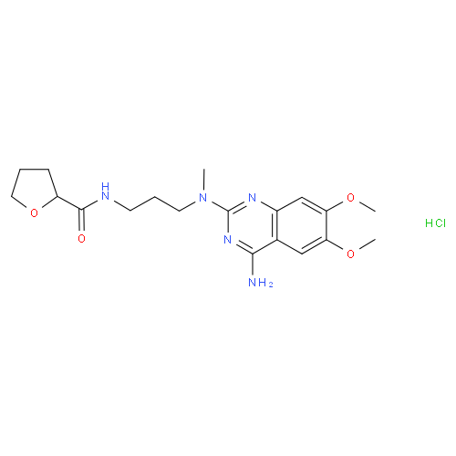 Алфузозина гидрохлорид структурная формула